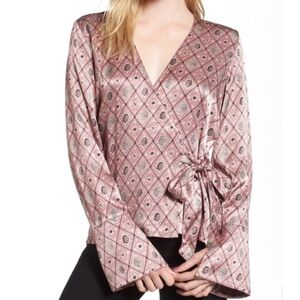 Chelsea 28 Satin Wrap Blouse